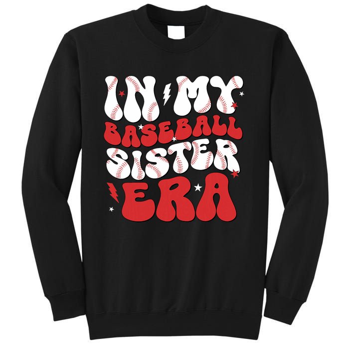 Baseball Sister Funny For Mothers Day Tall Sweatshirt