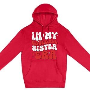 Baseball Sister Funny For Mothers Day Premium Pullover Hoodie