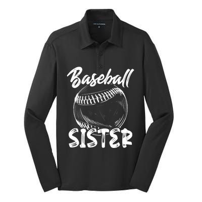 Baseball Sister For Wo Family Matching Players Team Silk Touch Performance Long Sleeve Polo