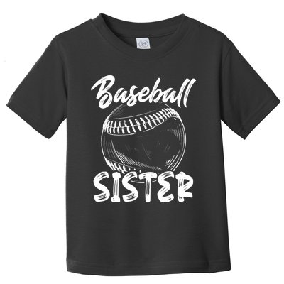 Baseball Sister For Wo Family Matching Players Team Toddler T-Shirt