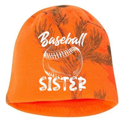 Baseball Sister For Wo Family Matching Players Team Kati - Camo Knit Beanie