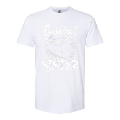 Baseball Sister For Wo Family Matching Players Team Softstyle® CVC T-Shirt