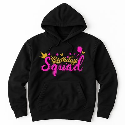 Birthday Squad Funny Birthday Party Girl Hoodie