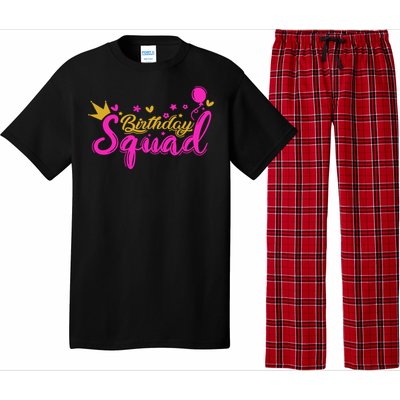 Birthday Squad Funny Birthday Party Girl Pajama Set