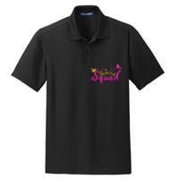 Birthday Squad Funny Birthday Party Girl Dry Zone Grid Polo