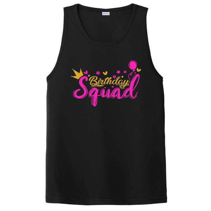 Birthday Squad Funny Birthday Party Girl PosiCharge Competitor Tank