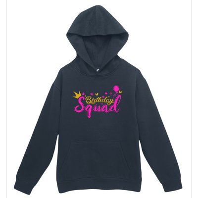 Birthday Squad Funny Birthday Party Girl Urban Pullover Hoodie