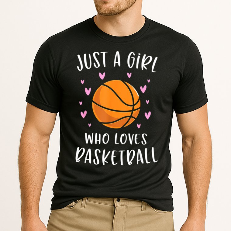 Basketball Shirt For Girls Just A Girl Who Loves Basketball Cooling Performance Crew T-Shirt