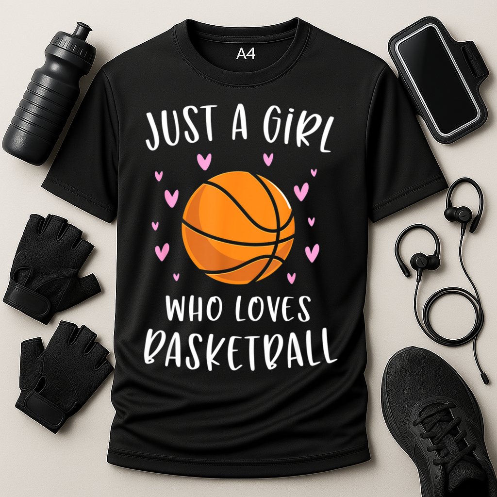 Basketball Shirt For Girls Just A Girl Who Loves Basketball Cooling Performance Crew T-Shirt