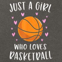 Basketball Shirt For Girls Just A Girl Who Loves Basketball Cotton Canvas Backpack