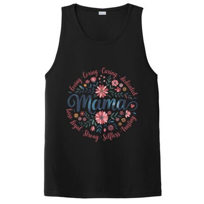 Boho Style Floral Mama She Is Mom Mothers Day PosiCharge Competitor Tank