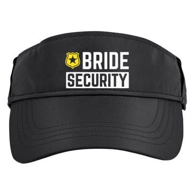 Bride Security Funny Wedding Bridal Party Adult Drive Performance Visor