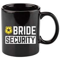 Bride Security Funny Wedding Bridal Party 11oz C Handle Ceramic Mug