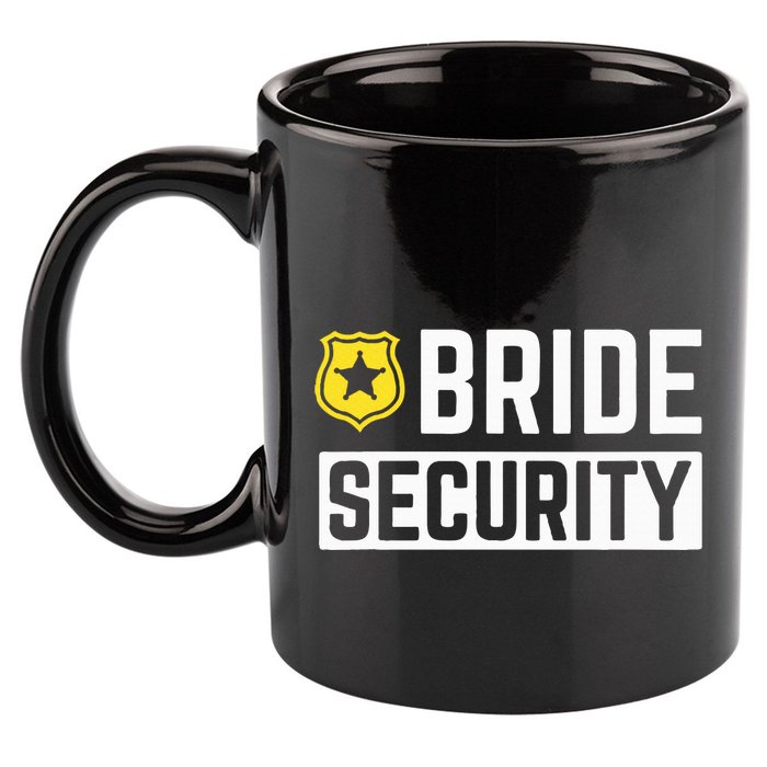 Bride Security Funny Wedding Bridal Party 11oz C Handle Ceramic Mug