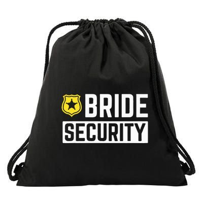Bride Security Funny Wedding Bridal Party Drawstring Bag