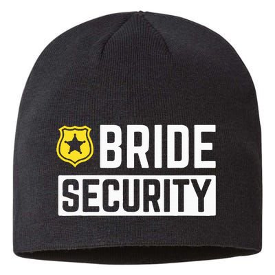 Bride Security Funny Wedding Bridal Party Sustainable Beanie