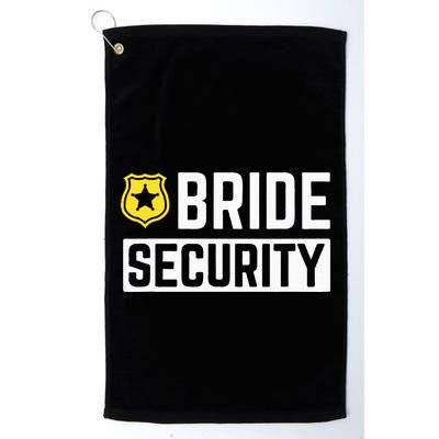 Bride Security Funny Wedding Bridal Party Golf Towel
