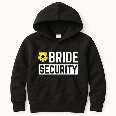 Bride Security Funny Wedding Bridal Party Kids Hoodie