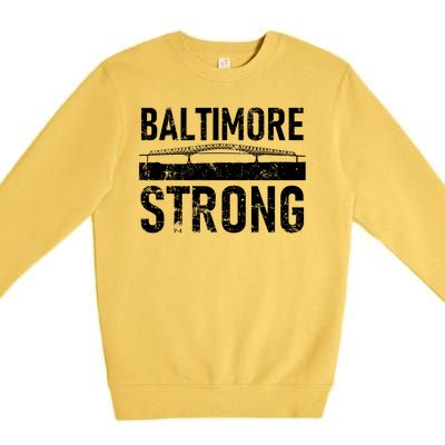 Baltimore Strong Francis Scott Key Bridge Premium Crewneck Sweatshirt