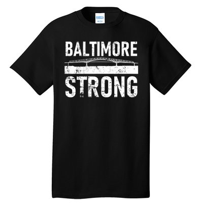 Baltimore Strong Francis Scott Key Bridge Tall T-Shirt