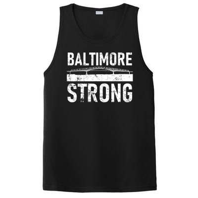 Baltimore Strong Francis Scott Key Bridge PosiCharge Competitor Tank