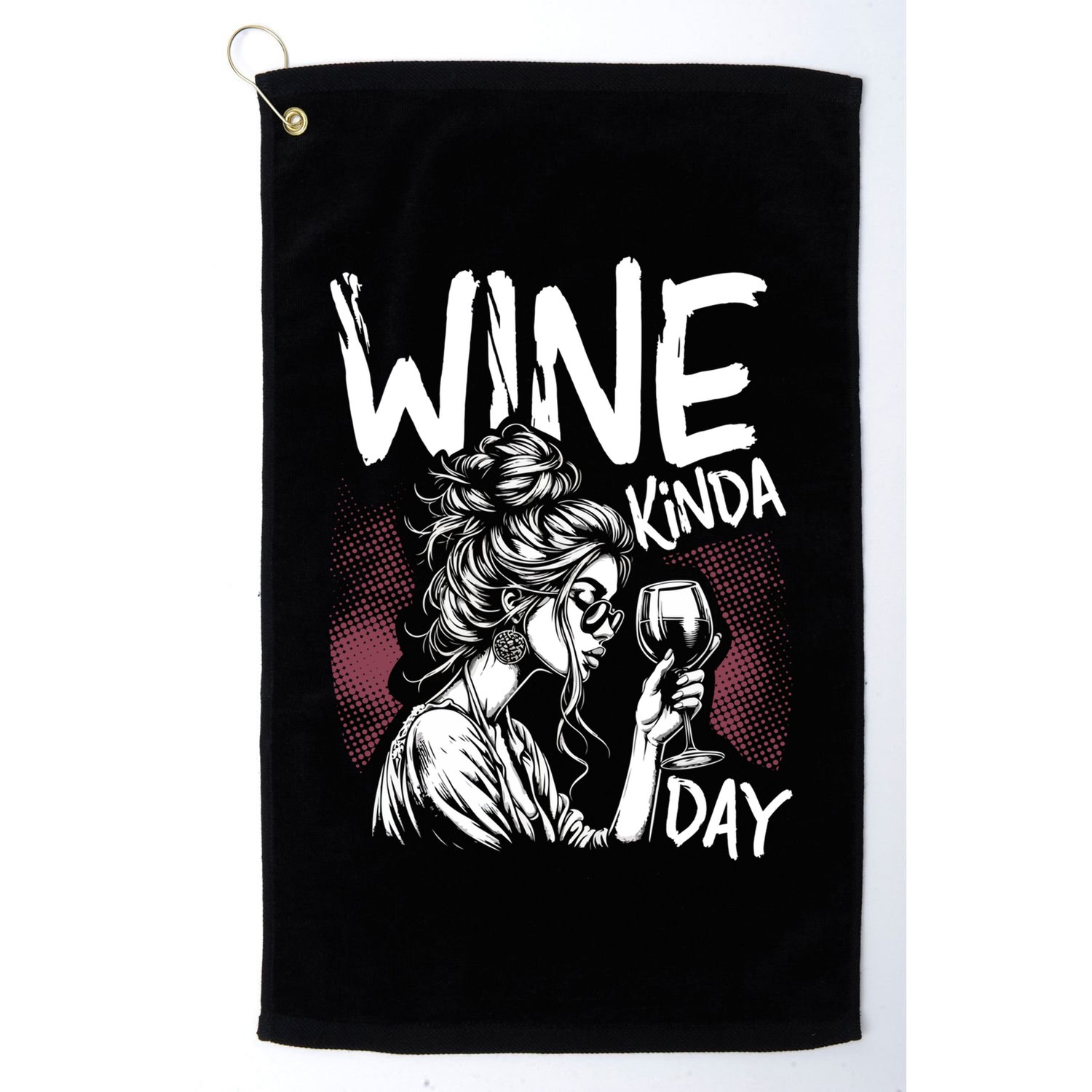 Beautiful Sassy Female Funny Wine Quote Love Wine Meaningful Gift Golf Towel