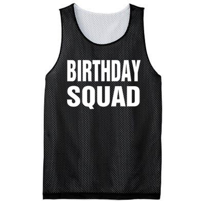 Birthday Squad Funny Gift Men Women Kids Mesh Reversible Basketball Jersey Tank