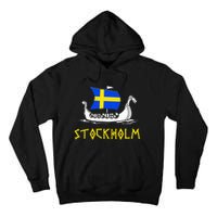 Boat Swedish Flag Sweden Viking Ship Stockholm Tall Hoodie