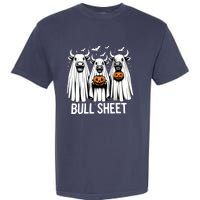 Bull Sheet Funny Ghost Cow Halloween Garment-Dyed Heavyweight T-Shirt