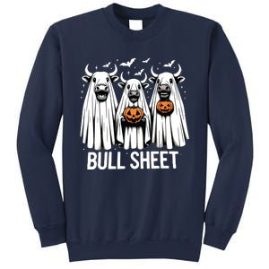 Bull Sheet Funny Ghost Cow Halloween Sweatshirt