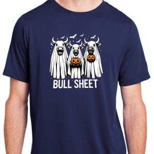 Bull Sheet Funny Ghost Cow Halloween Adult ChromaSoft Performance T-Shirt