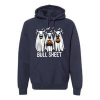 Bull Sheet Funny Ghost Cow Halloween Premium Hoodie