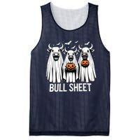 Bull Sheet Funny Ghost Cow Halloween Mesh Reversible Basketball Jersey Tank