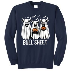 Bull Sheet Funny Ghost Cow Halloween Tall Sweatshirt