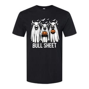 Bull Sheet Funny Ghost Cow Halloween Softstyle CVC T-Shirt