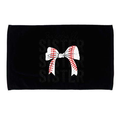 Baseball Sister Funny Baseball Life Softball Life Girl Microfiber Hand Towel