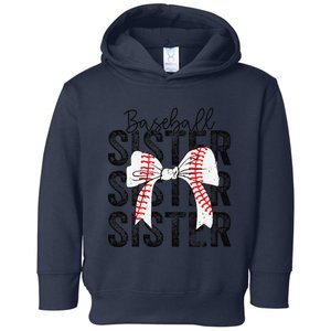 Baseball Sister Funny Baseball Life Softball Life Girl Toddler Hoodie