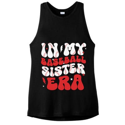 Baseball Sister Funny Women Mothers Day Ladies PosiCharge Tri-Blend Wicking Tank