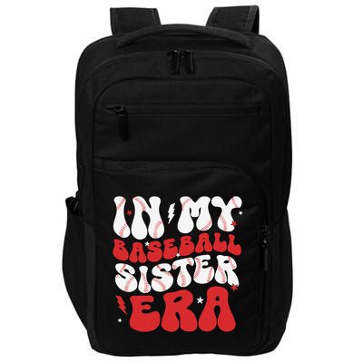 Baseball Sister Funny Women Mothers Day Impact Tech Backpack