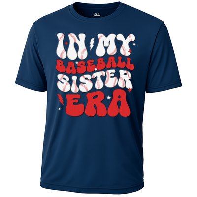 Baseball Sister Funny Women Mothers Day Cooling Performance Crew T-Shirt