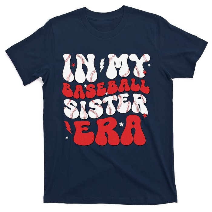 Baseball Sister Funny Women Mothers Day T-Shirt