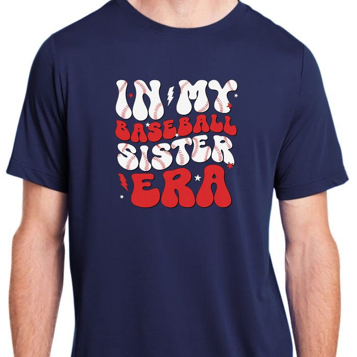 Baseball Sister Funny Women Mothers Day Adult ChromaSoft Performance T-Shirt