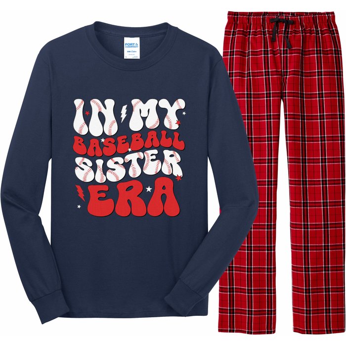 Baseball Sister Funny Women Mothers Day Long Sleeve Pajama Set