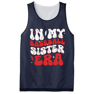 Baseball Sister Funny Women Mothers Day Mesh Reversible Basketball Jersey Tank