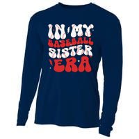 Baseball Sister Funny Women Mothers Day Cooling Performance Long Sleeve Crew