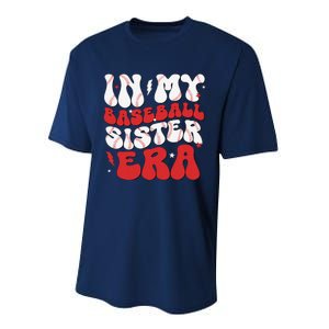 Baseball Sister Funny Women Mothers Day Performance Sprint T-Shirt