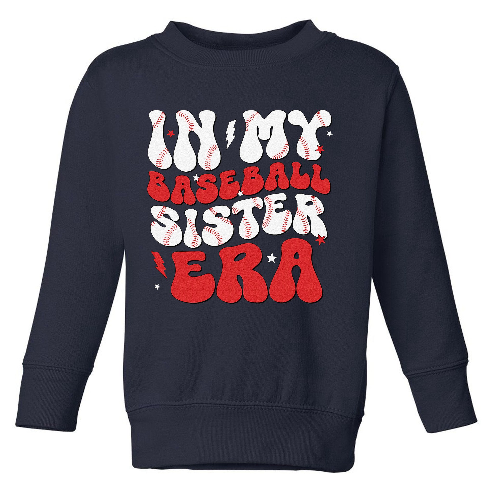 Baseball Sister Funny Women Mothers Day Toddler Sweatshirt