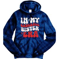 Baseball Sister Funny Women Mothers Day Tie Dye Hoodie