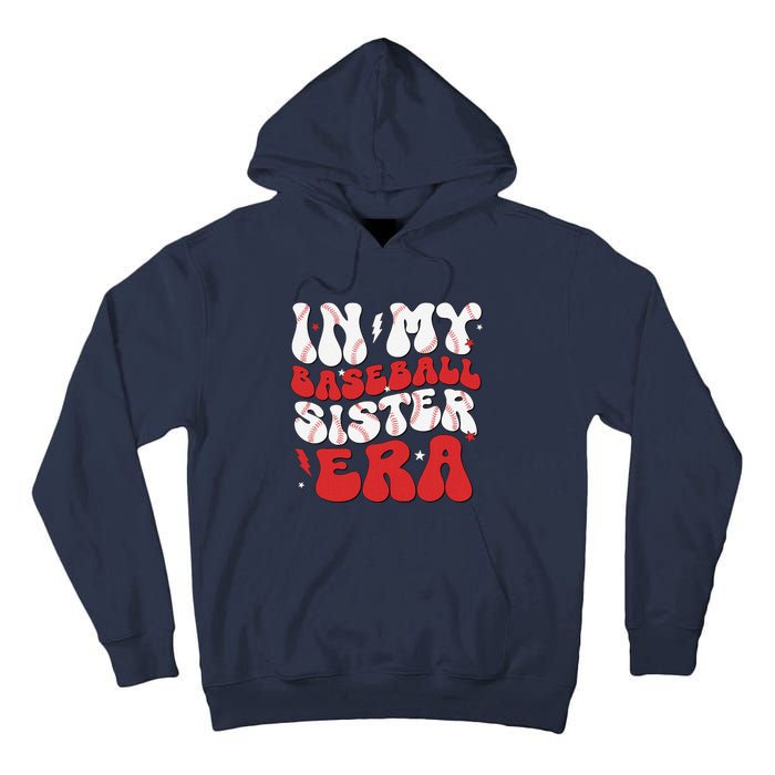 Baseball Sister Funny Women Mothers Day Tall Hoodie