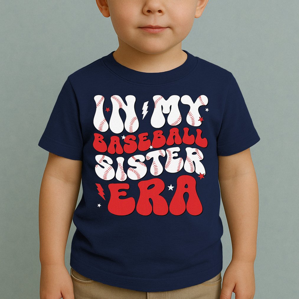 Baseball Sister Funny Women Mothers Day Toddler T-Shirt